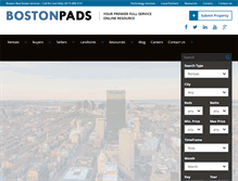 Tablet Screenshot of bostonpads.com
